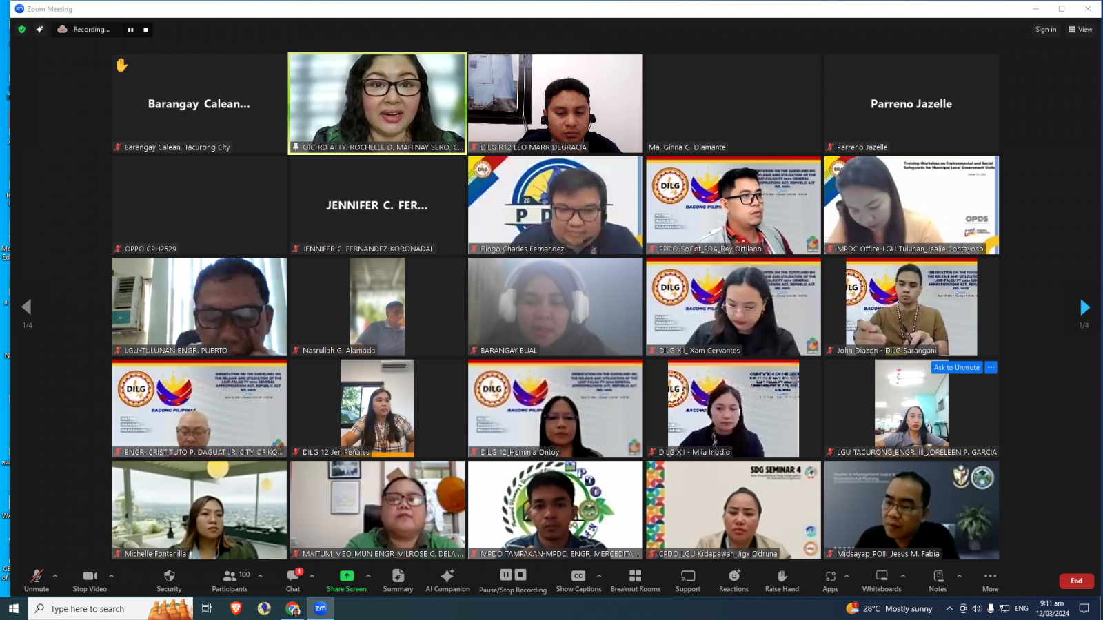 Virtual Orientation on the Guidelines on the Release and Utilization of