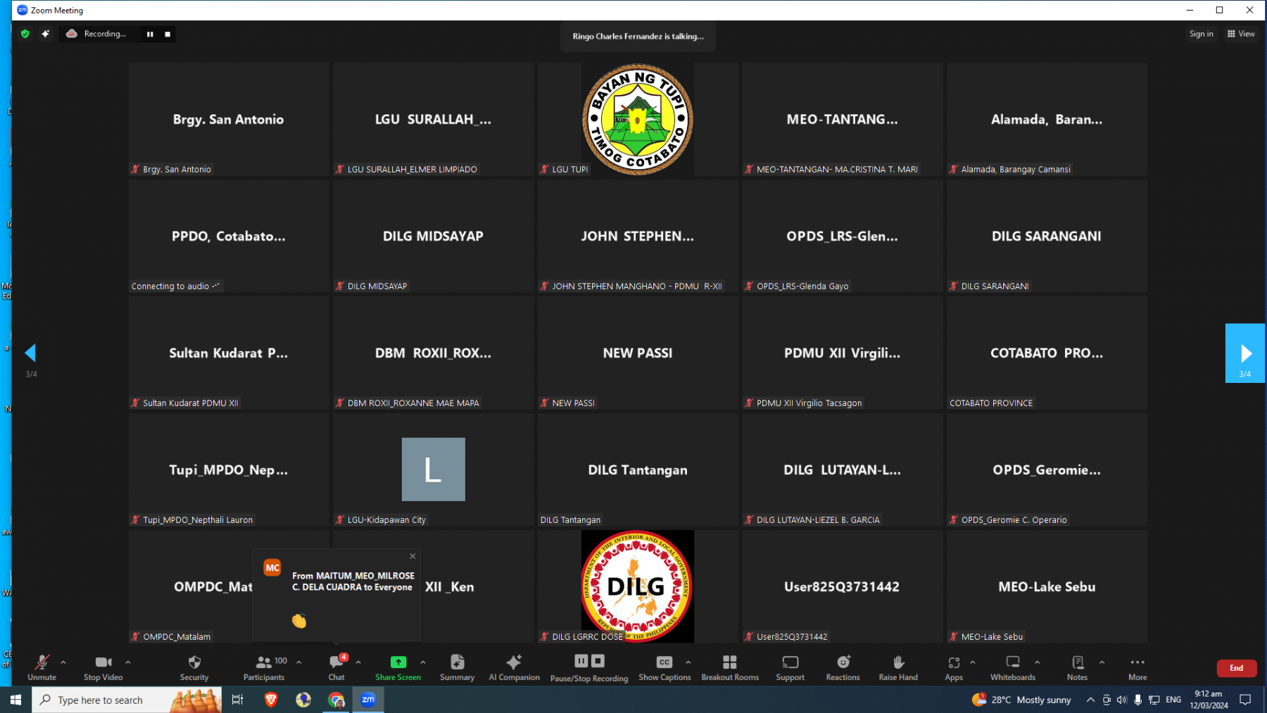 Virtual Orientation on the Guidelines on the Release and Utilization of